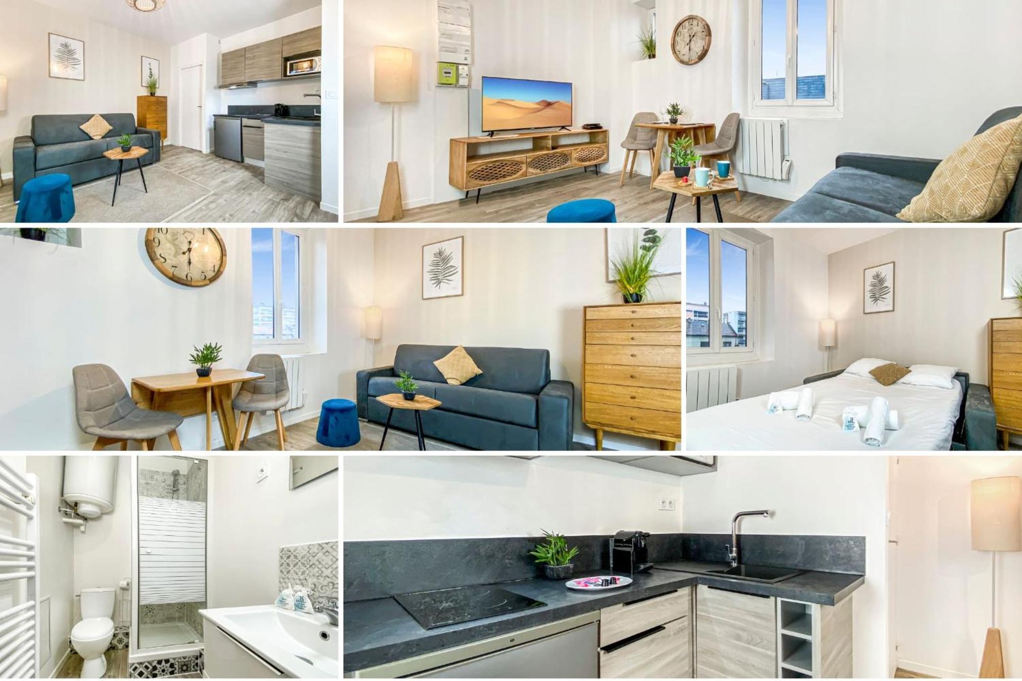 Homey Titi - Hyper-Centre - Proche Gare Et Tram - Lit Convertible - Wifi Gratuit 안마스 외부 사진